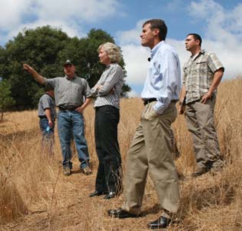 PLT staff touring the Preserve with Assemblyman Ted Gaines and SNC staff.