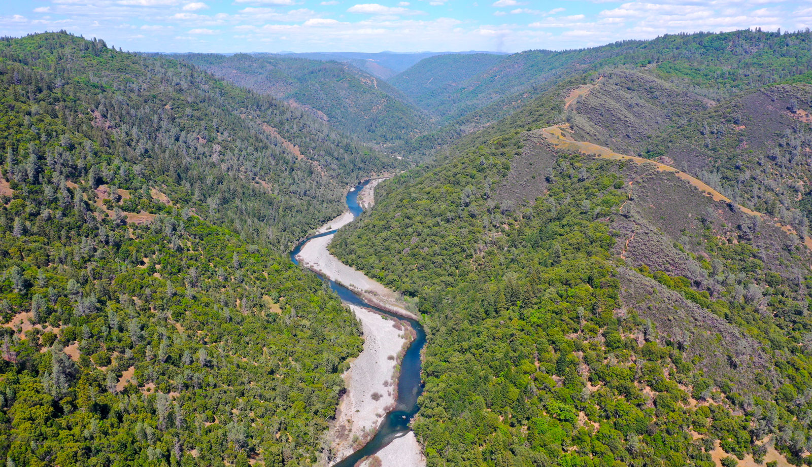 Land overlooking American River outside Auburn, 1,500 acres, put into conservation